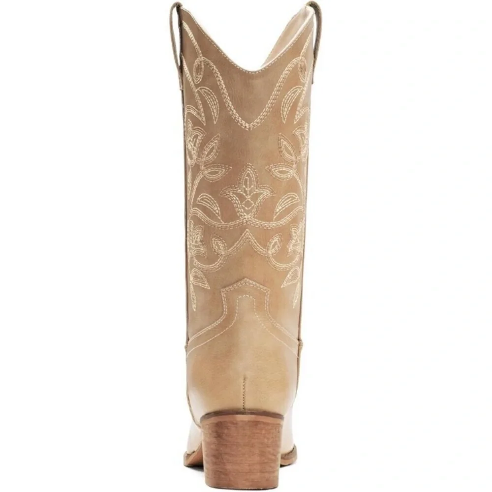 ⭐ New Women's Cowboy Boots | Pointy Toe Western Mid-Calf Cowgirl Boots - Picture 7 of 8